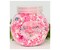 150g Pink Candyland Christmas Polymer Clay Sprinkle Mix - Pink Peppermints &#x26; White Snowflakes - Perfect for Fake Bakes, Clay Art, Slime - Festive, Joyful, and Enchanting
